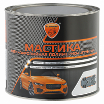 EL-0208.02 Мастика "Бастион" (морозостойкая, полимерно-битумная) 2,4л 1/6 (жестяная банка)